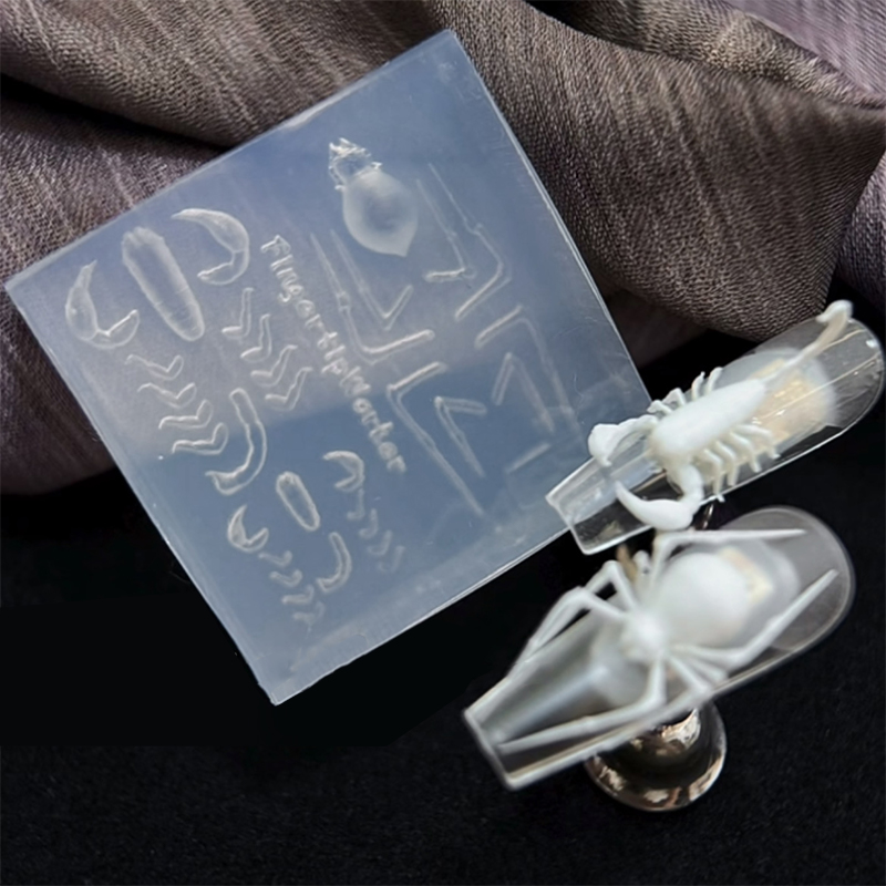 Nail Art Inspo - 3D Spider Scorpion Silicone Nail Mold