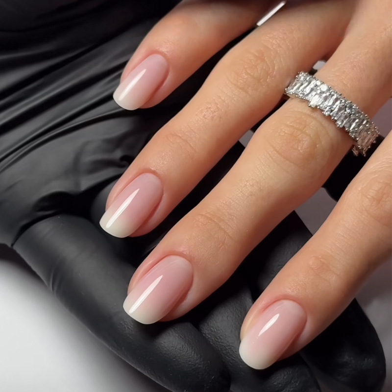 Nail Art Inspo - 24Pcs Simple Ballet Glitter Detachable Nails
