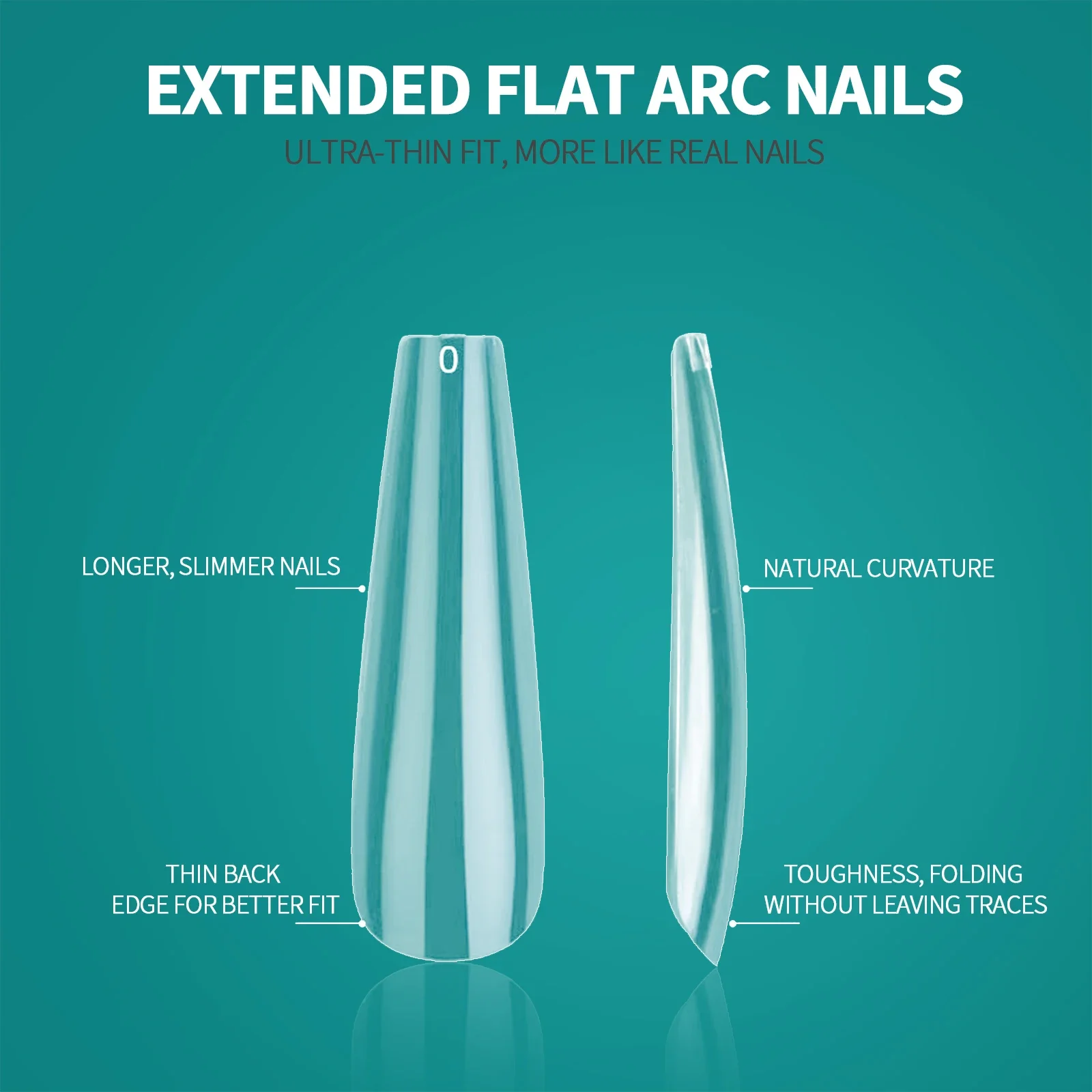 Nailpop XXL Coffin Nail Tips F - đánh giá và giá Nail Art Xl