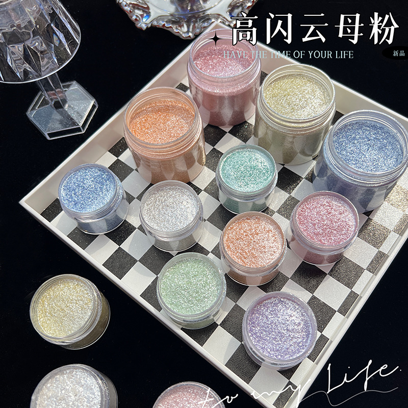 Mermaid Diamond Glitter Mica P - đánh giá và giá Nail Art Inspo
