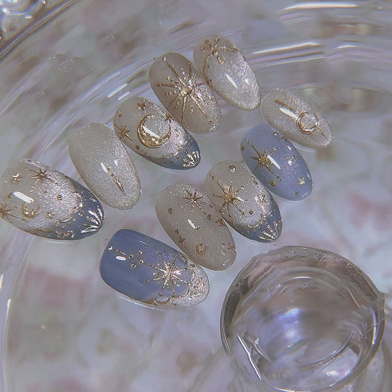 24pcs Gilded Starlight Stick o - đánh giá và giá Nail Art Inspo
