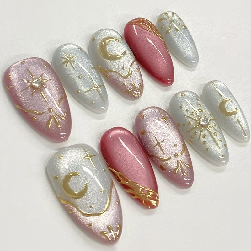 24pcs Gilded Starlight Stick o - đánh giá và giá Nail Art Inspo