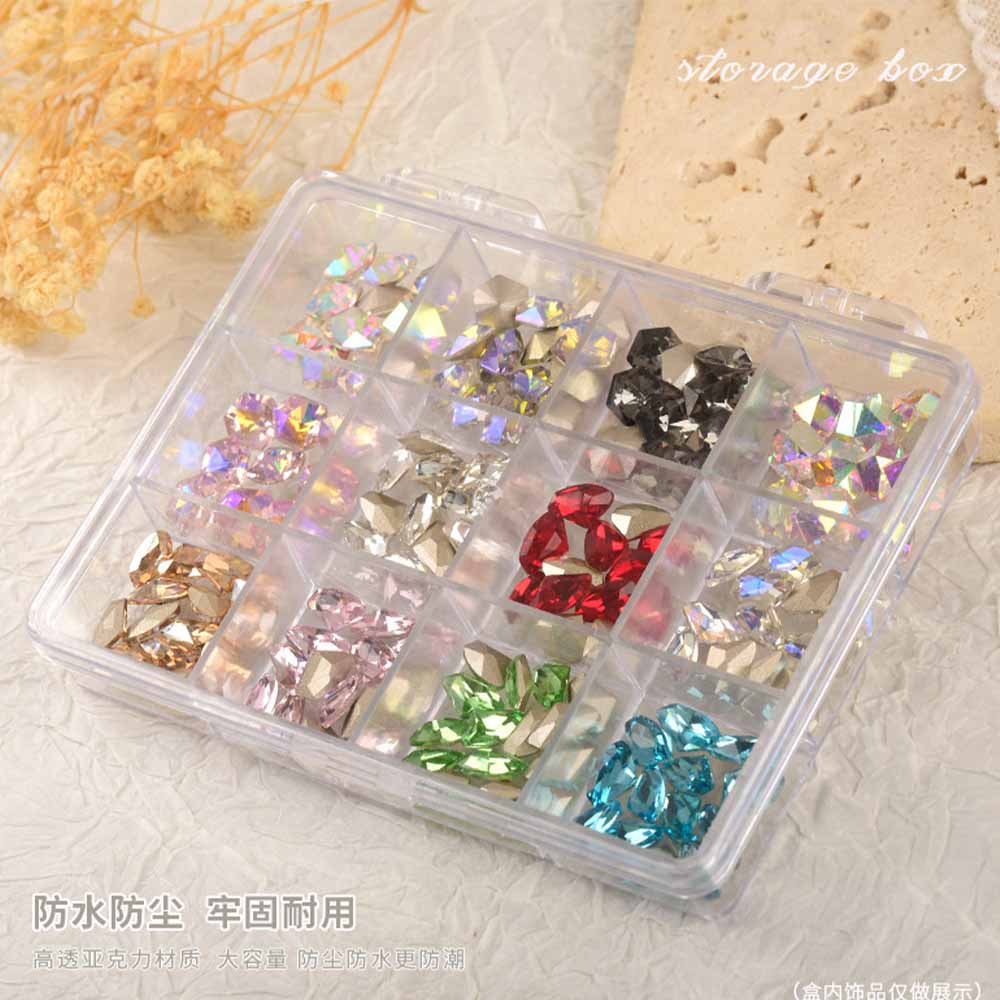 6/12/24grids Empty Clear Plast - đánh giá và giá Nail Art Inspo