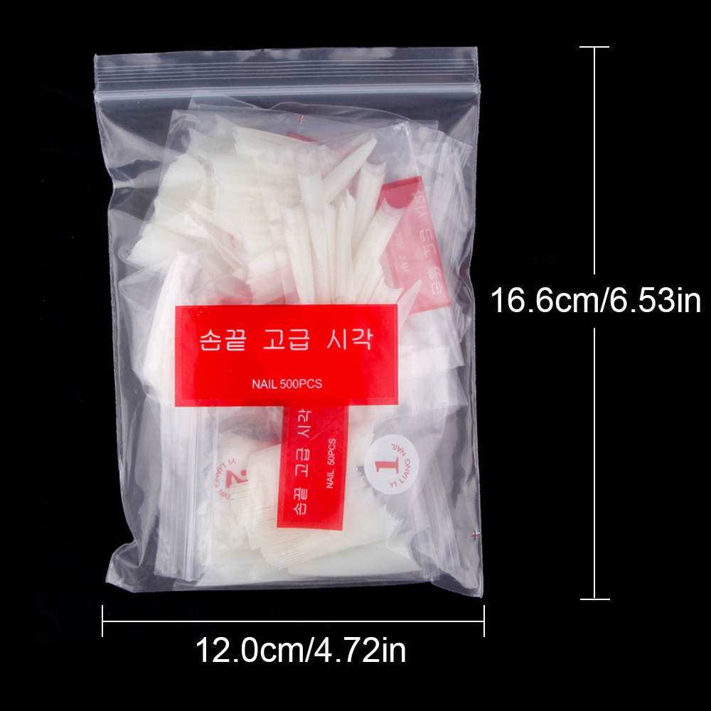 1Bag(600Pcs)Natural Stiletto P - đánh giá và giá Nail Art Xl
