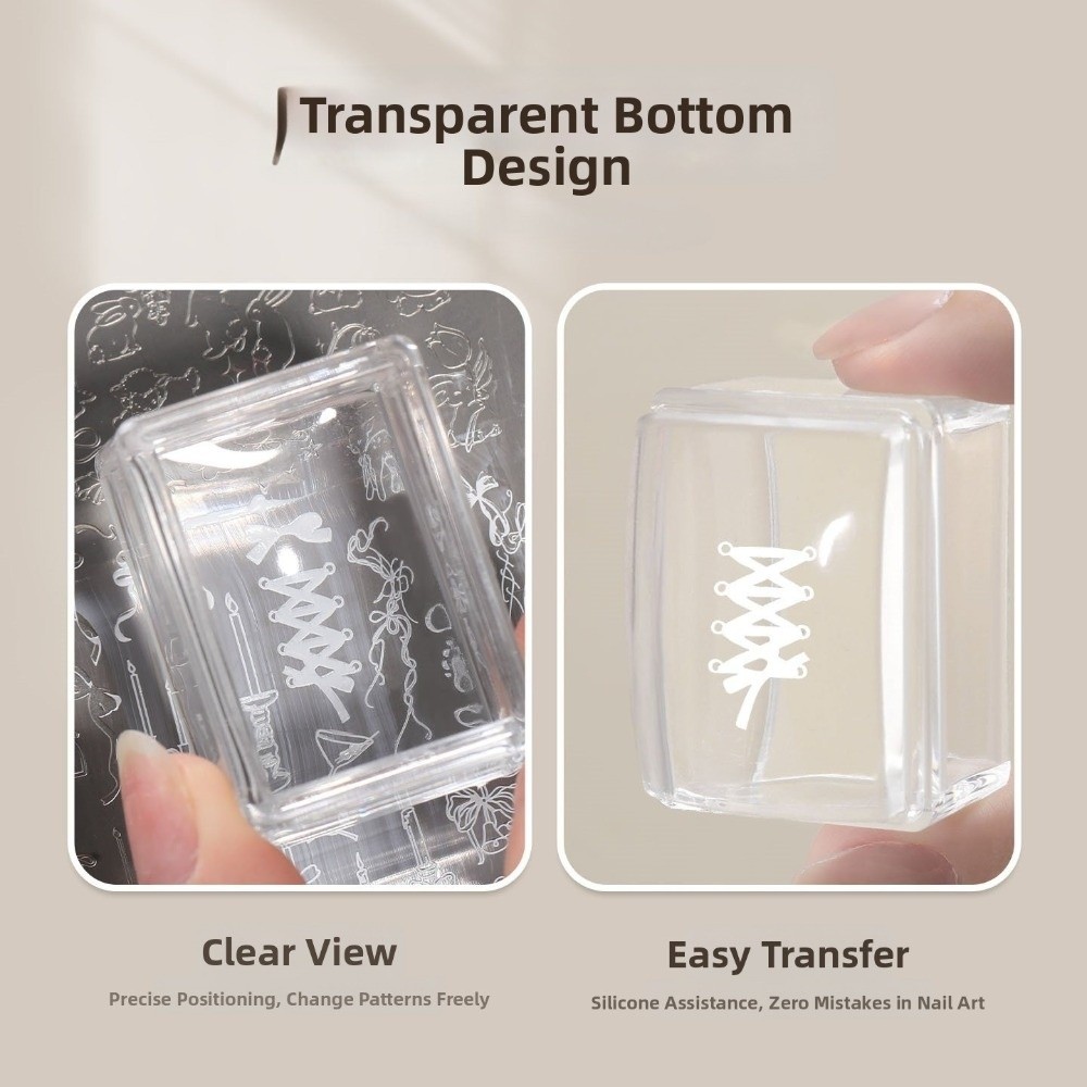 New Transparent Nail Art Stamp - đánh giá và giá Nail Art Inspo