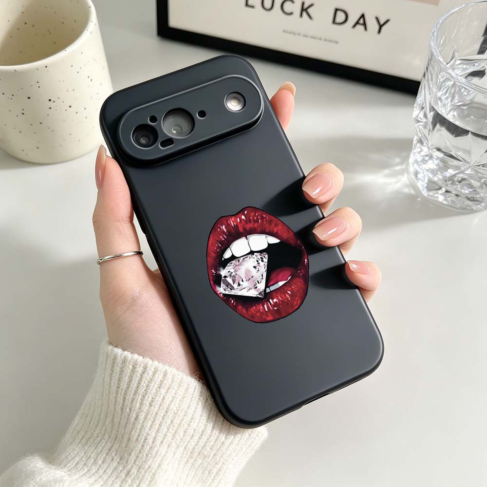 Red Lips Nails Art Phone Case  - đánh giá và giá Nail Art Xl