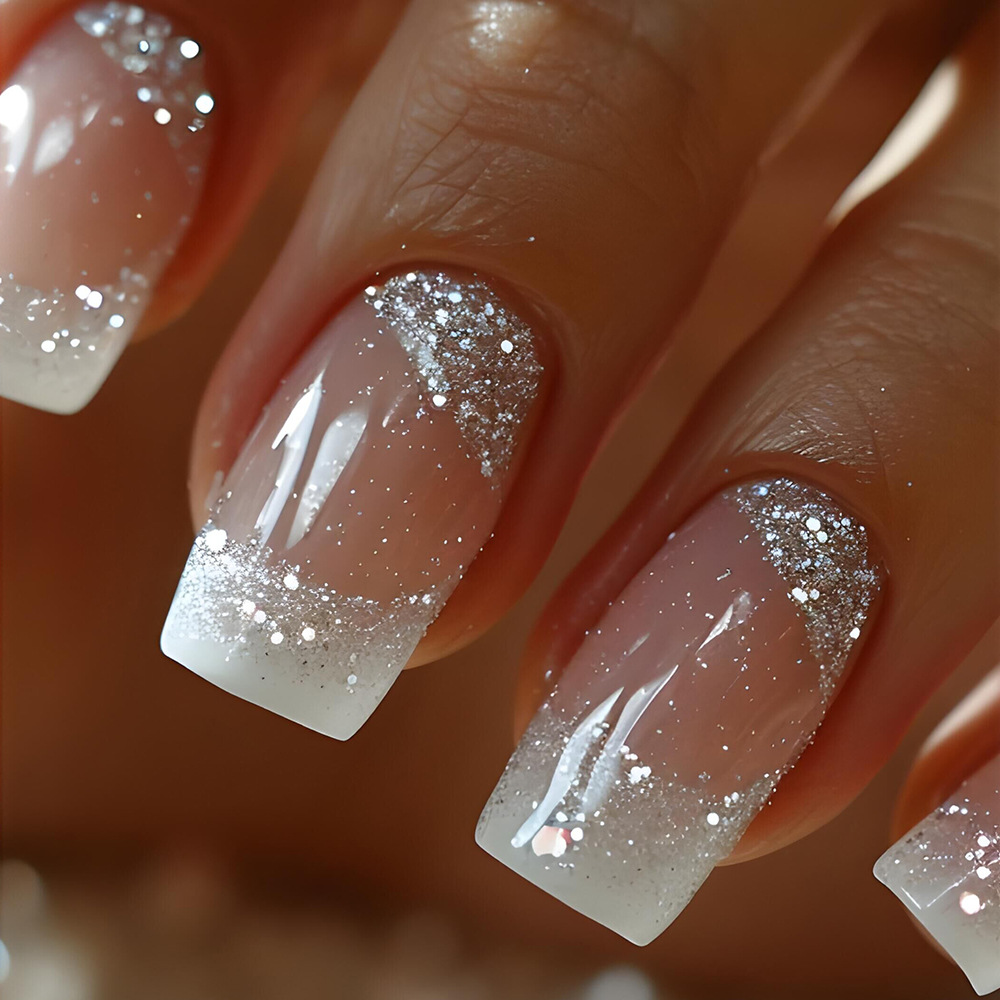 24pcs/set Medium Square fake n - đánh giá và giá Nail Art Inspo