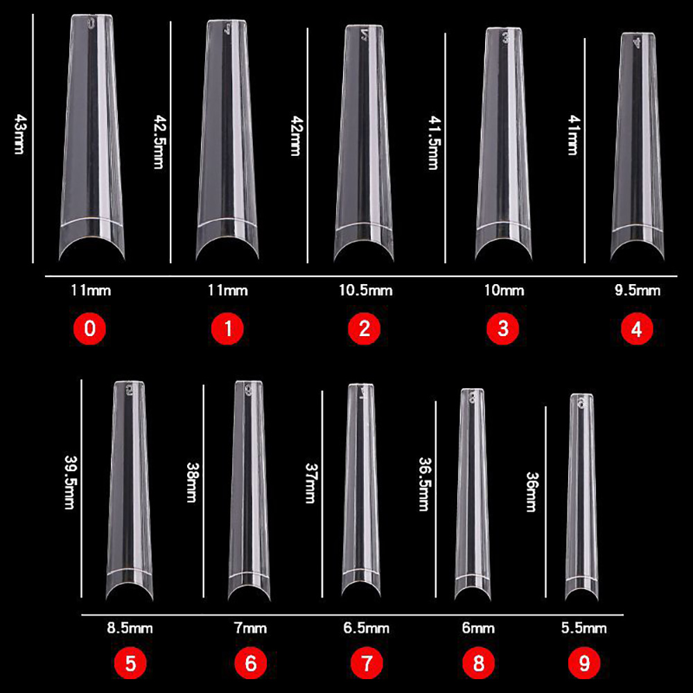 Coffin Fake Nail Tips Acrylic  - đánh giá và giá Nail Art Xl