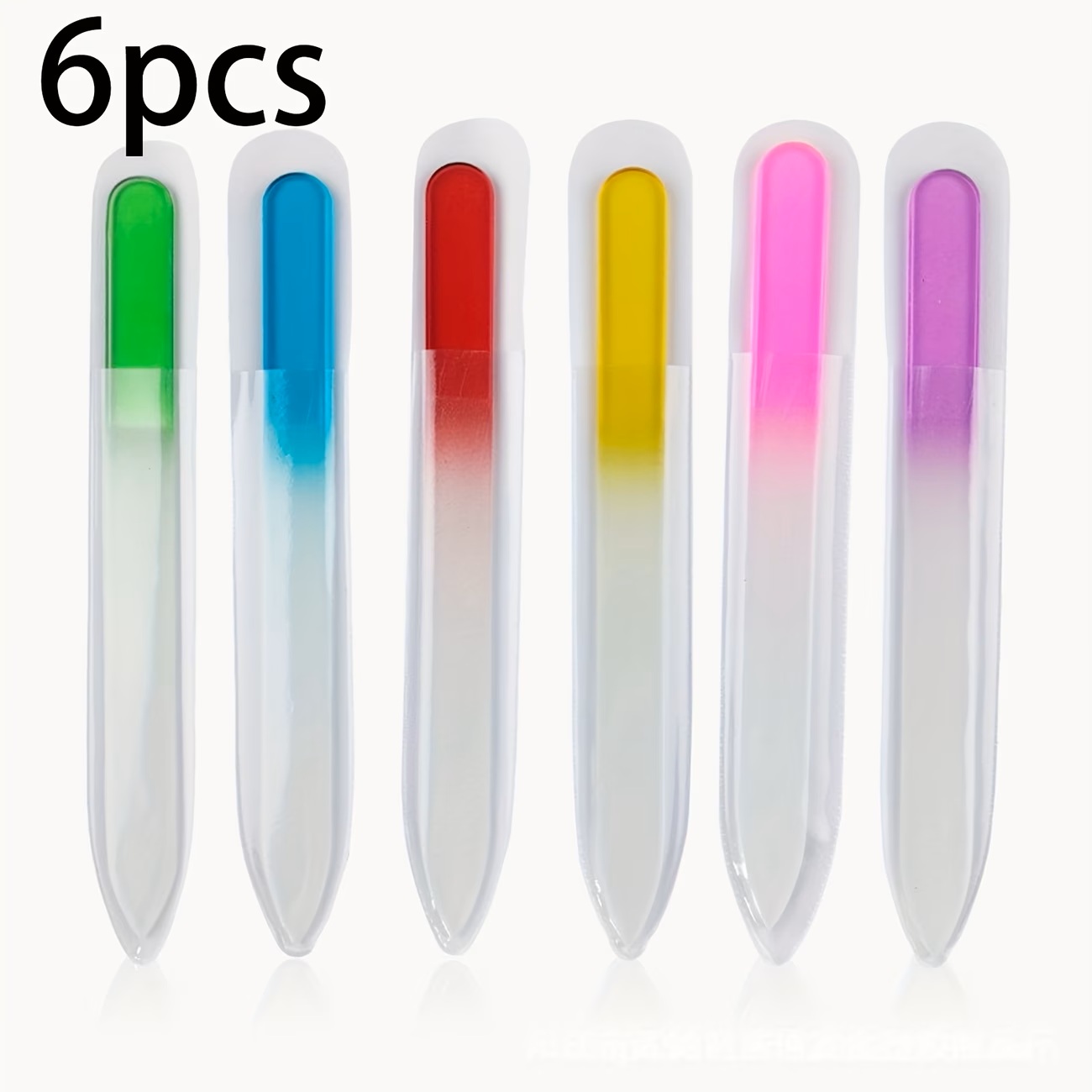 6pcs Crystal Glass Nail Files  - đánh giá và giá Nail Art Xl