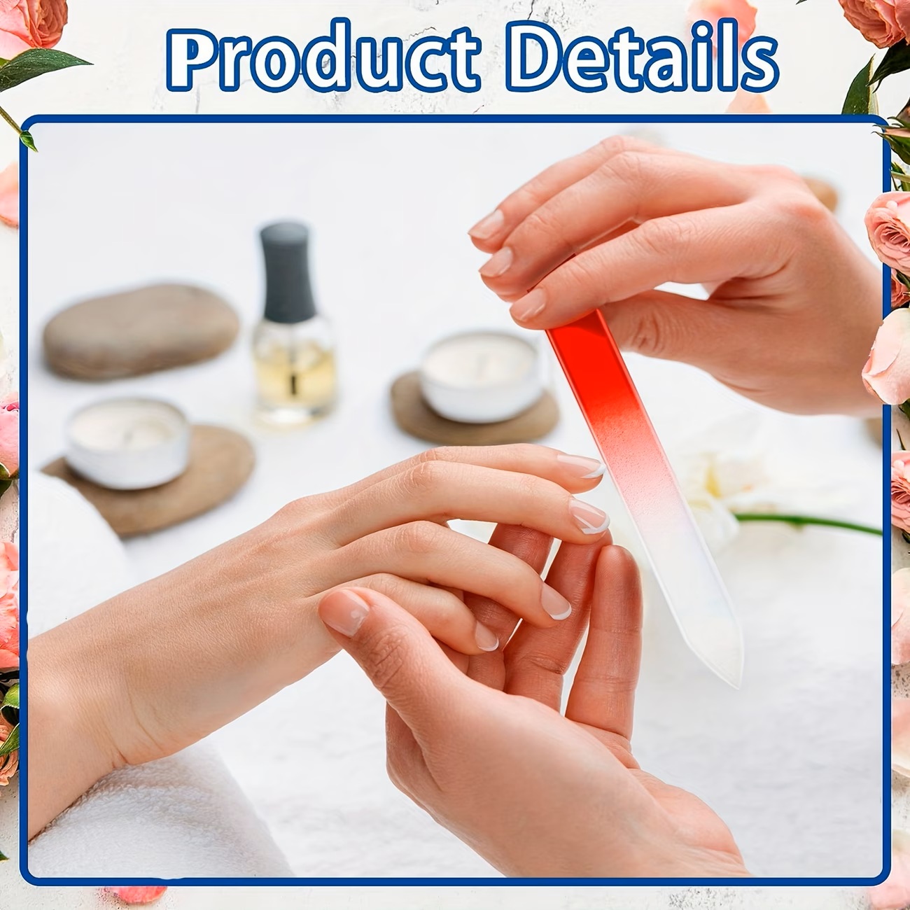 6pcs Crystal Glass Nail Files  - đánh giá và giá Nail Art Xl