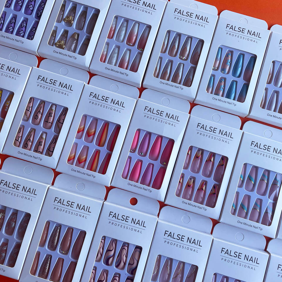 24Pcs Press on Fake Nails Shor - đánh giá và giá Nail Art Xl
