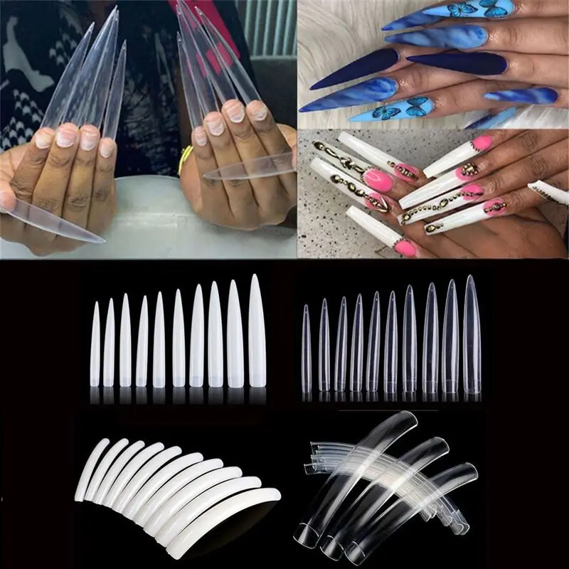 Clear Natural Extra Long False - đánh giá và giá Nail Art Xl