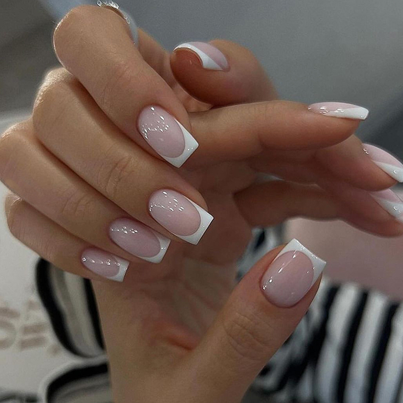 24Pcs Simple Ballet Glitter De - đánh giá và giá Nail Art Inspo